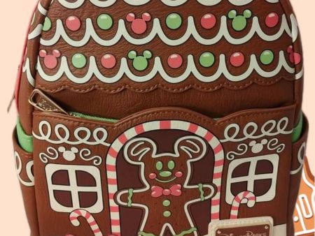 Mickey Gingerbread House Backpack by Loungefly on Sale