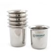 Coconut Stainless Steel Mini Coffee Glasses - Capacity Available in 150ml & 250ml, 18 Gauge, Durable, Food Grade, BPA Free, Model-D11 Kolga, Glass For Serving Water   Juices   Beverages  Lemonade   Milk   Coffee   Tea Online now