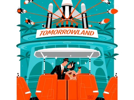 1967 Tomorrow Land Print by Scooter on Sale