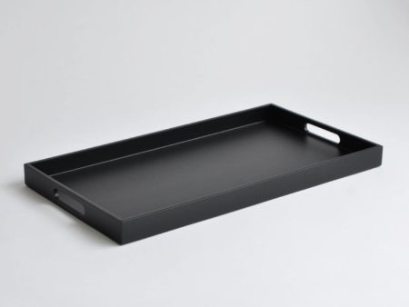 Rectangular Serving Tray, Matt Black For Discount