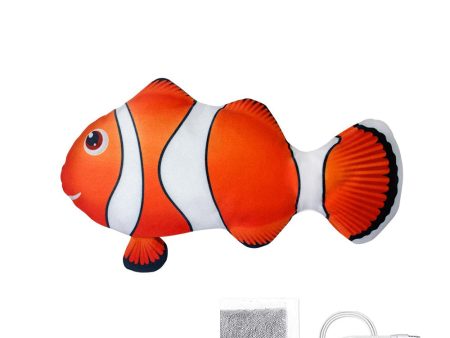 PawfectPals Interactive Touch Sensitive Fish Toy with Catnip (Orange) Cheap