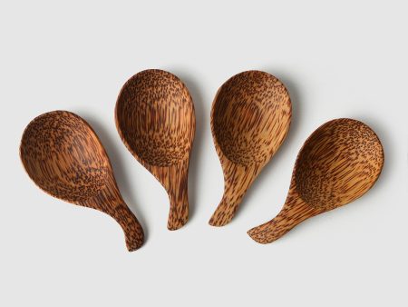 Round Jar Scoop, Coconut Palm Wood Fashion