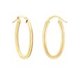 14K Gold Oval Concentric Hoops Supply