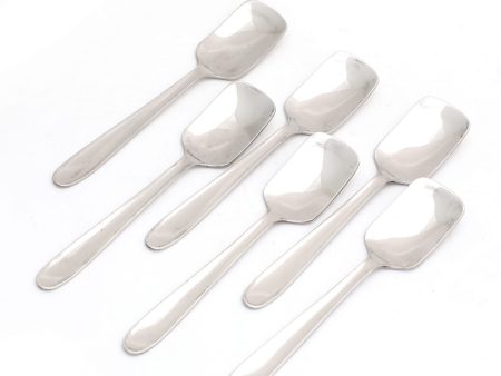 Coconut Stainless Steel Ice Cream Spoon, Set of 6 Online Sale