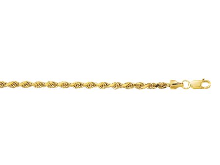 14K Gold 3.2mm Lite Rope Chain Online