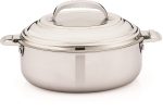 Coconut Stainless Steel Mirror Plain Casserole - Capacity - 2000 ML (Food Grade) Online Sale