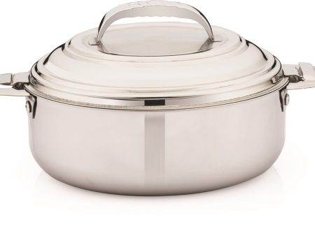 Coconut Stainless Steel Mirror Plain Casserole - Capacity - 2000 ML (Food Grade) Online Sale