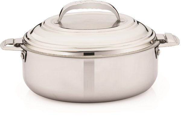 Coconut Stainless Steel Mirror Plain Casserole - Capacity - 2000 ML (Food Grade) Online Sale