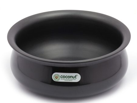 Coconut Hard Anodised Curry Pot Plain Cookware , works on Gas stove - Cook and serve Online