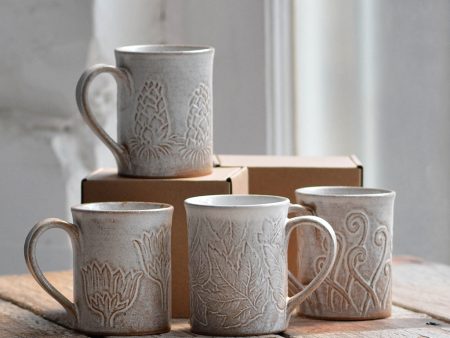 Stoneware Seasons Mug, Set of Four Cheap