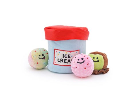 PawfectPals Interactive Squeaky Ice Cream Bucket and Scoop Set for Dogs and Cats Hot on Sale