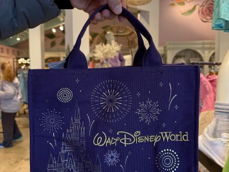 Walt Disney World Castle Purple Canvas Tote Cheap