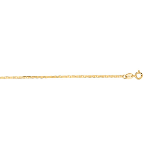 14K Gold 1.2mm Mariner Chain For Discount