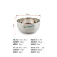 Coconut Stainless Steel Heavy Gauge, Solid square Bowl  Vati   Katori   Set of 6 -Available sizes in Capacity 100ml, 140ml, 175ml, 200ml Each, Model - C24 Shower DLX Apple, Serving Bowls for Soup, Salad, Dessert, Dal on Sale