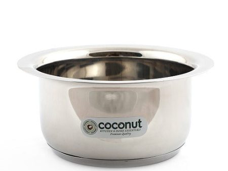 Coconut Stainless Steel Capsulated Bottom Tope- Heavy Gauge, Mirror Finish, Sandwich bottom, Milk Pot, Model-Capsulated Tope For Cheap