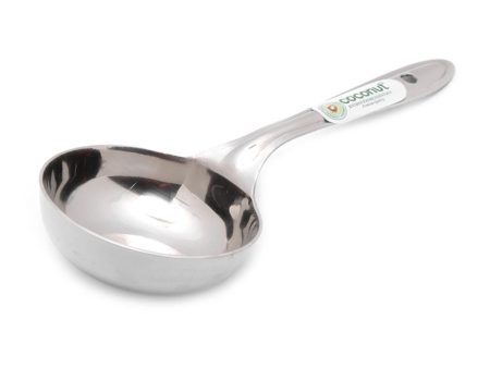 Coconut Stainless Steel - Dosa Ladle | Ideal for making Dosa, Utapam, Chilla | Helpful in serving Dal, Curry, Curd, Liquid, Food | Round Spoon | Serving Spoon | Deep Spoon | Kitchen essencial | Model - L16 Dosa ladle Online now