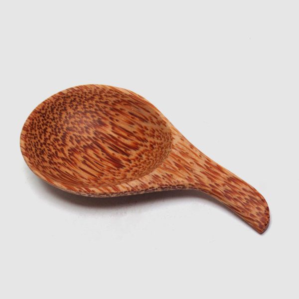 Round Jar Scoop, Coconut Palm Wood Fashion