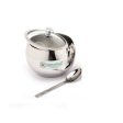 Coconut Stainless Steel (Grade 304) Dazzle Ghee Pot Oil Pot with Glass Lid - Capacity - 250 ML, Diamater - 8.5 cm Supply