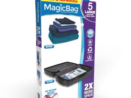 MagicBag Instant Space Saver Storage - Flat, Suitcase Travel For Cheap