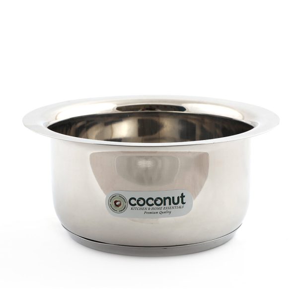 Coconut Stainless Steel Capsulated Top Milk Pot- Pack of 3 -15x17(Food Grade) For Cheap