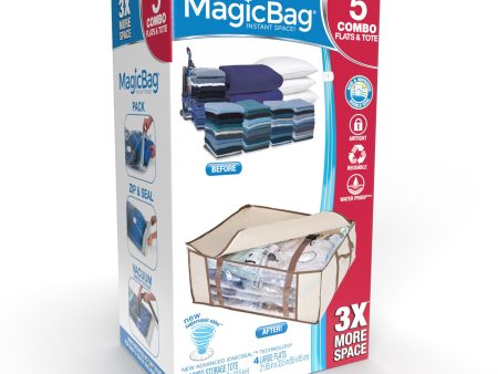 MagicBag Instant Space Saver Storage - Combo - Flat with Tote Online Hot Sale