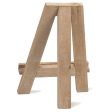 Red Co. 12.5  Tall Natural Wood Tabletop Tripod A-Frame Display Easel Stand and Art Holder, Distressed Brown Supply