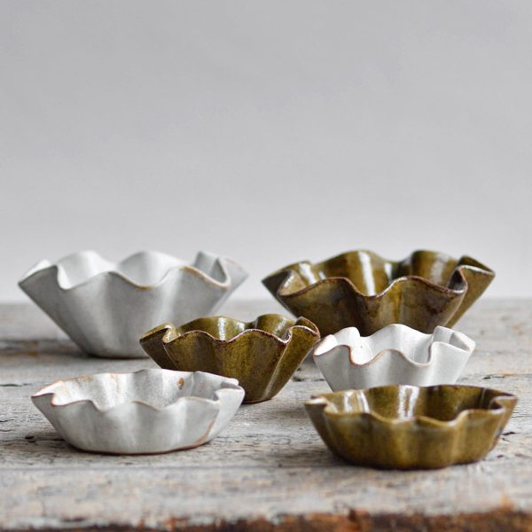 Scalloped Dish, Green Online