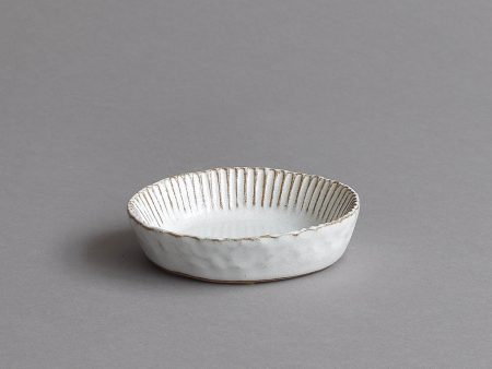 Mini Fluted Dish, Snow White Cheap