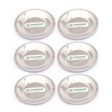 Coconut Stainless Steel Lid  Cover Ciba - Set of 6 Pieces - Diameter - 10.5 Cm Each For Sale