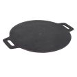 Coconut cast iron dosa tawa - pre seasoned with 100% vegetable oil with natural oven heated golden finidh, food grade , Double handle , smooth surface ready to use, 30cm Supply