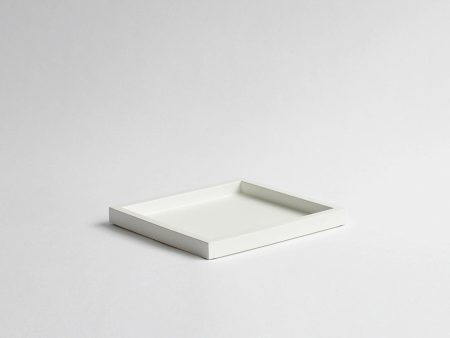 Mini Square Vanity Tray, Matt Off-White Fashion