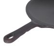 Coconut cast iron Chapati tawa - pre seasoned with 100% vegetable oil with natural oven heated golden finidh, food grade , Single handle , smooth surface ready to use, 26cm For Cheap