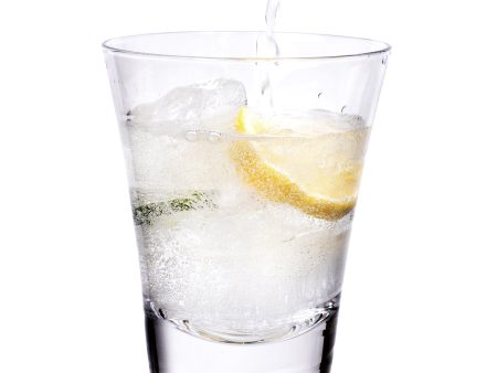 Vortex Collection Clear Heavy Base Highball Glasses with Swirl Accent, Set of 4 Online Sale