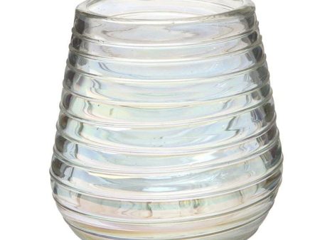 Perla Luster Collection Hand Blown Stemless Wine Glasses, Made of Mexican Recycled Glass, 16oz. - Set of 4 Online