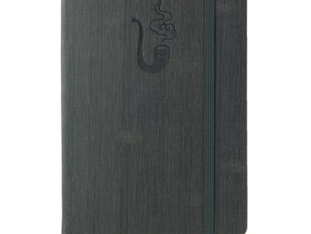 Red Co. Journal with Embossed Pipe, 240 Pages, 5 x 7  Dotted, Textured Grey For Discount