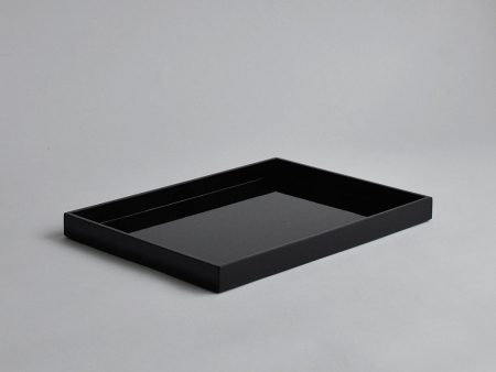 Small Rectangular Serving Tray, Gloss Black Online