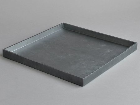 Large Square Serving Tray, Matt Smoke Grey Online