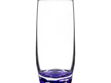 Vibrant Splash Water Beverage Highball Glass - Blue For Cheap