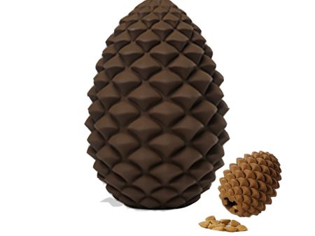 Heavy Duty Pinecone Durable Natural Rubber Dental Teeth Cleaning Dog Feeder Chew Toy for Large and Medium Dogs- Insert Food or Treats Inside! Hot on Sale