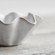 Small Ruffled Bowl, Snow White Supply