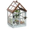 Red Co. 11” Tabletop & Hanging Metal Frame Succulent Display Terrarium Planter with Ring Handle Sale