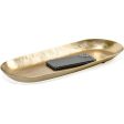 Red Co. 16 inch Long Oval Decorative Metal Aluminum Tabletop Display Tray, Gold Online Sale