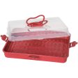 Cake and Pastry Dessert Carrier Caddy - Baking Pan Keeper Take Away Holder with Collapsible Butterfly Handles For Discount