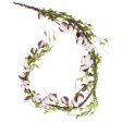 Red Co. Cotton & Willow Leaves Garland, 5ft - Farmhouse Home Décor Online Hot Sale