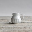 Mini Cream Jug, with Handle, Facet on Sale