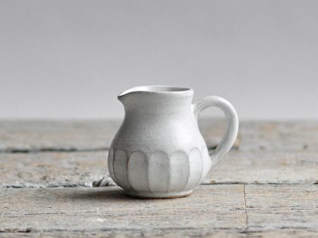 Mini Cream Jug, with Handle, Facet on Sale