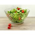 Red Co. Clear Bowl with Diamond Pattern for Serving, Mixing and Storing Supply