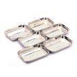 Coconut Schzewan Stainless Steel Breakfast Plate Snack Plate Desert Plate - Set of 6 on Sale