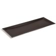 Red Co. 11” x 4.5” Decorative Rectangular Iron Tabletop Display Plate Tray in Matte Black Finish For Cheap