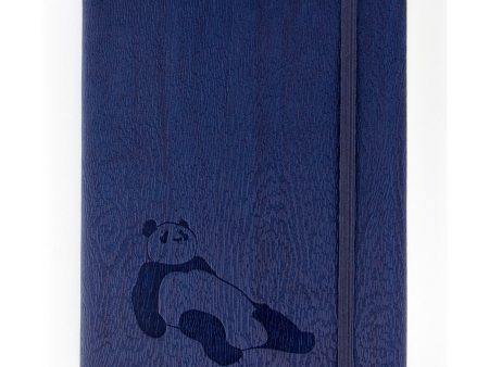 Red Co. Journal with Embossed Panda 240 Pages, 5 x 7  Lined, Navy Blue Discount